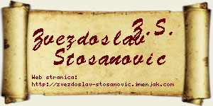 Zvezdoslav Stošanović vizit kartica